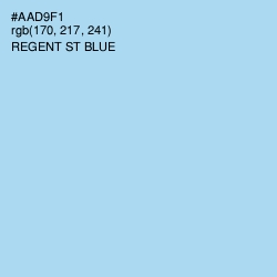 #AAD9F1 - Regent St Blue Color Image